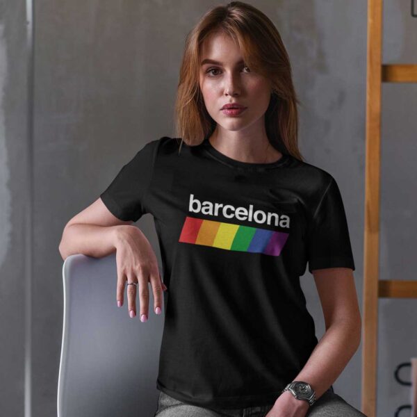 Camiseta LGTBI Barcelona para hombre y mujer