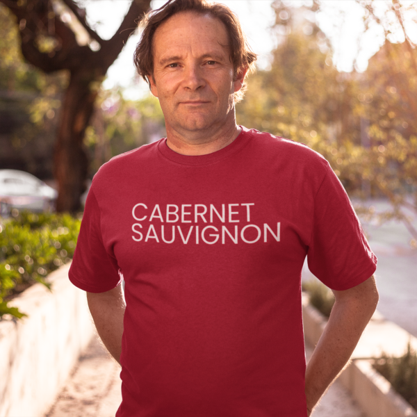 Cavernet Sauvignon uva parra cepa vino tinto vine rouge raisin camiseta t-shirt maillot